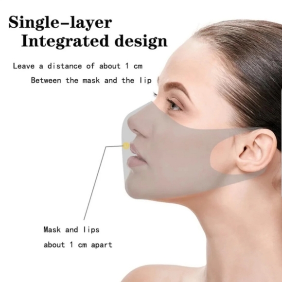 Black Reusable Fashion Face Cover - Picture 5 of 8